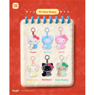 盲盒 Hello Kitty款 色彩玩家系列搪膠毛絨公仔